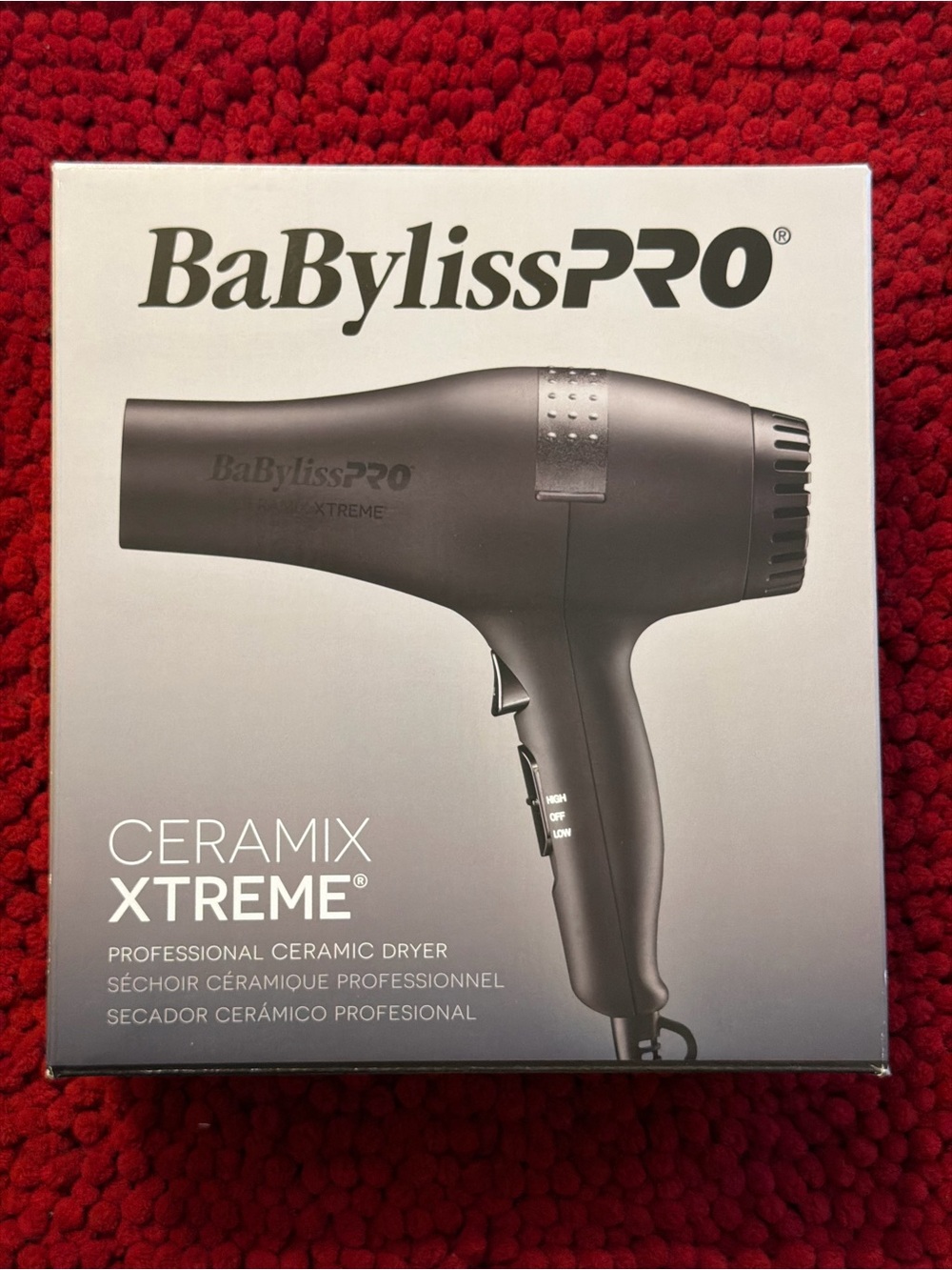 BaByliss PRO Ceramix Xtreme 2000W Porcelain Ceramic Hair Dryer Black